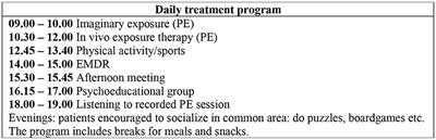 Exhausting, but necessary: the lived experience of participants in an intensive inpatient trauma treatment program